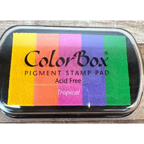 ColorBox Stamp Pad Acid Free Archival Ink Craft Scrapbooking Multi Color - Picture 1 of 3